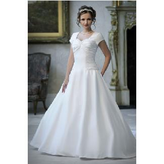 Eternity Modest Wedding Gown White Size 10 Image