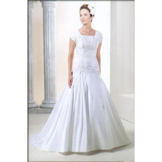 Venus Modest Wedding Gown White Size 10 Image