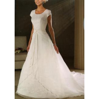 Bonny Bliss Modest Wedding Gown Ivory Size 20 Image