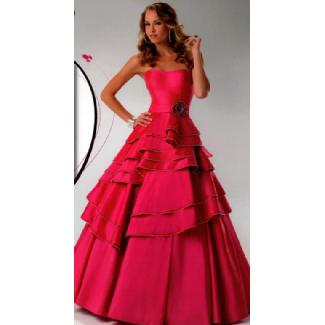 Flirt Prom Dress Deep Fuschia Size 6 Image