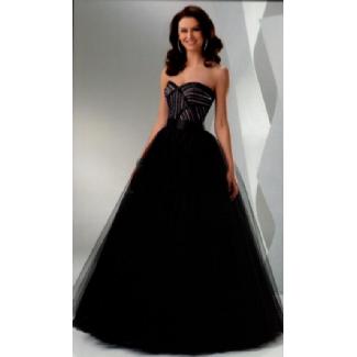 Flirt Prom Dress Black/Pink Whisper Size 2 Image