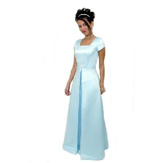 Eternity Modest Evening Dress Light Aqua Size 8 Image