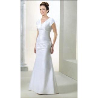 Venus Bridal Modest Wedding Gown White Size 6 Image